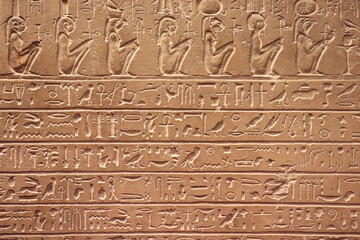 egyptian hieroglyphics texture pattern backdrop - obrazy, fototapety, plakaty