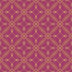Seamless ornamental pattern for fashion design, home textiles and wallpapers.