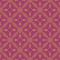 Seamless ornamental pattern for fashion design, home textiles and wallpapers.