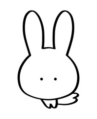 Obraz premium 走るウサギ01