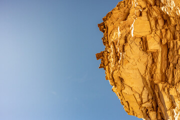 Blue Sky and Overhanging Ledge