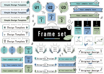 Title Design Frame set