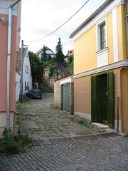 Fototapeta na wymiar Side alley in Bidapest, Hungary