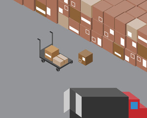 custom clearance to check the shipment before loading from warehouse to truck