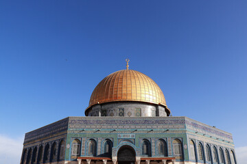 Fototapeta na wymiar Temple mount Dome of the Rock israel jerusalem