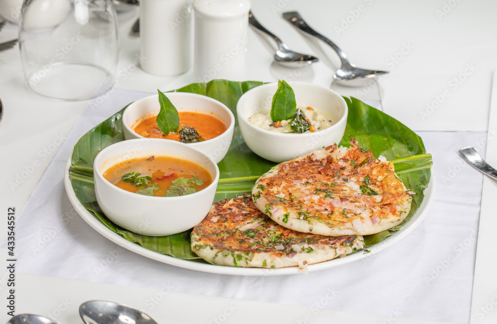 Wall mural onion uttapam Dish