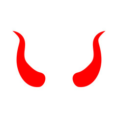 Set of horn devil vector