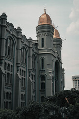 Obraz premium Medellín Downtown, Colombia Edificio Coltejer, Palacio Nacional, Hotel Nutibara