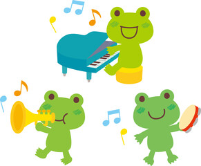 音楽とカエル2