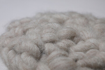close up of wool