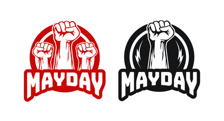 Mayday Fist Hand Symbol Vector