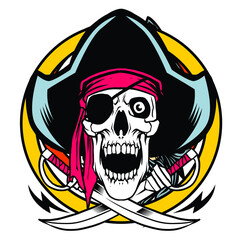 pirate skull and crossbones