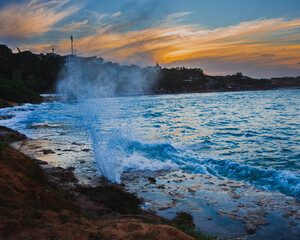 falls at sunset