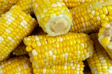 Close up of corn on the cob