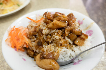 braised pork on rice