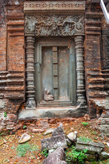 Ancient buddhist khmer temple in Angkor Wat, Cambodia. Lolei Prasat