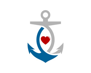 Abstract anchor with love in the middle © Jefry Maviskho