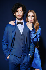 glamorous man and woman