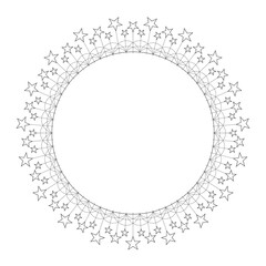 Frame material of lace illustration (vector, cut out)