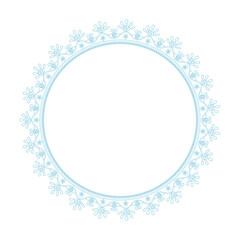 Frame material of lace illustration (vector, cut out)