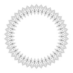 Frame material of lace illustration (vector, cut out)