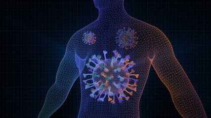 spread of coronavirus in the World, 3d illustration, 3d rendering, - 433554316