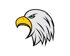 Eagle head vector illustration logo