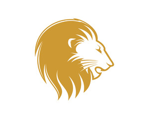 Lion head vector illustration logo
