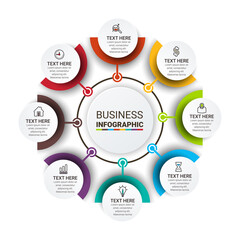 Infographics design vector and marketing icons. Can be used for process diagram, presentations, workflow layout, banner, flow chart, info graph.
