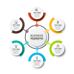 Vector Infographic label design template with icons. can be used for workflow layout, diagram, annual report, web design. Business concept
