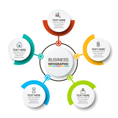 Vector Infographic label design template with icons. can be used for workflow layout, diagram, annual report, web design. Business concept
