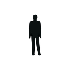 vector executive man with suit on white background