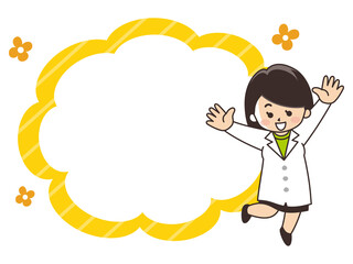 女医と吹き出し