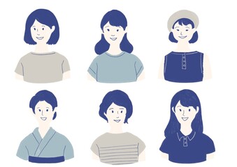 夏服を着た若い女性