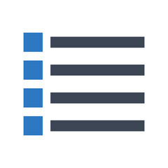 List menu icon vector graphic illustration