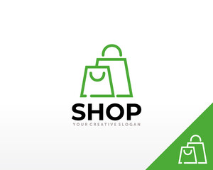 Online Shop Logo. Good Shop Logo Design vector