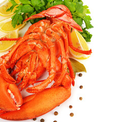 Boiled lobster