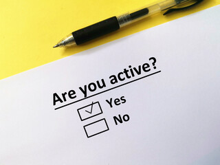 Obraz premium Questionnaire
