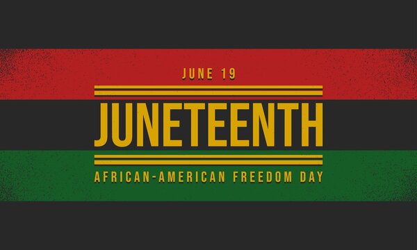 Juneteenth Freedom Day Background Design. Vector Illustration.