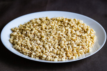 soaked sprouted peeled red lobia