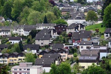 Fototapeta premium houses in the village