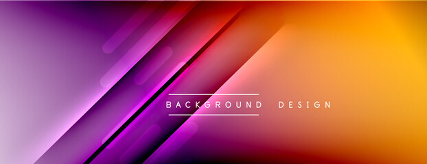 Dynamic lines abstract background. 3D shadow effects and fluid gradients. Modern overlapping forms