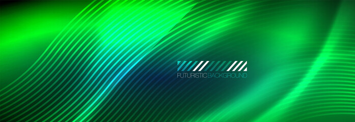 Neon dynamic beams vector abstract wallpaper background. Wallpaper background, design templates for business or technology presentations, internet posters or web brochure covers