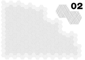 ベジェ曲線で作成したカケアミ 02