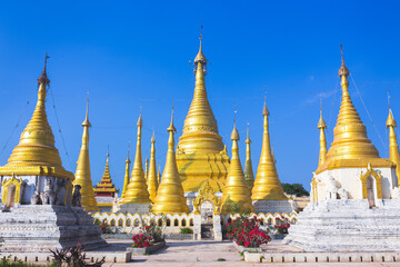 Buddhist tample, Pindaya, Burma, Myanmar.