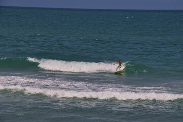 Spanish house surfing beach in Sebastian Inlet state park Florida