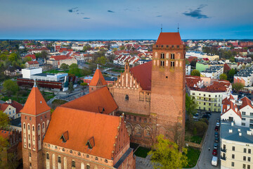 The Kwidzyn castle and cathedral at sunset, Poland