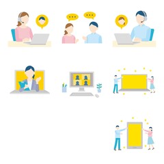 テレワークのイラスト