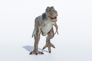 tyrannosaurus rex isolated on white