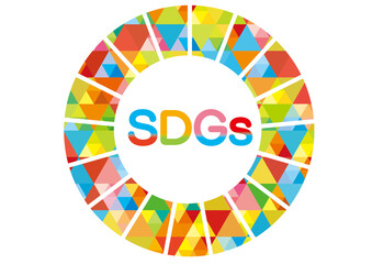 Obraz premium SDGs カラフルなイメージ背景デザイン